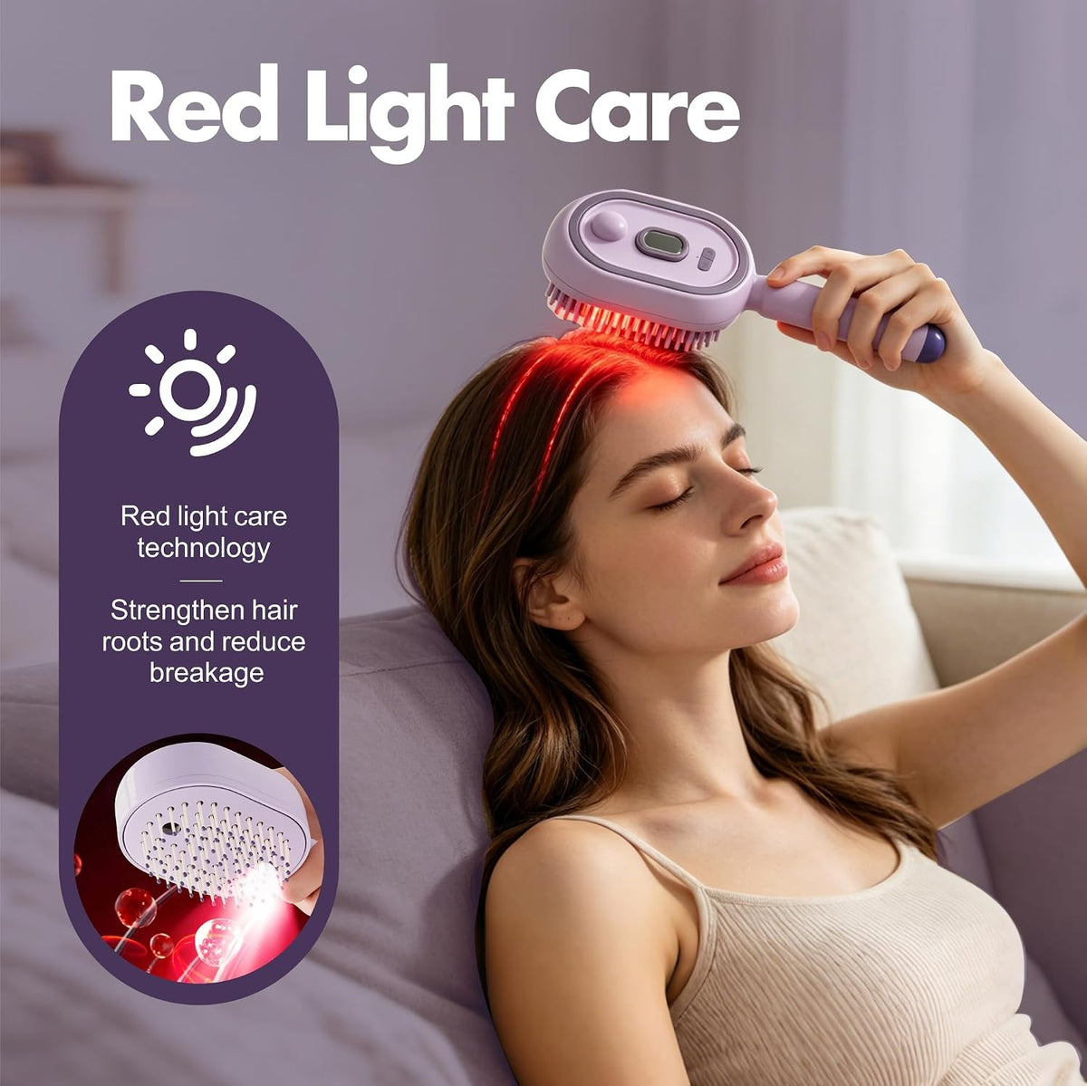 Nuvio™ HairSpa Sonic 3-in-1 Mist & Massage Hair Comb