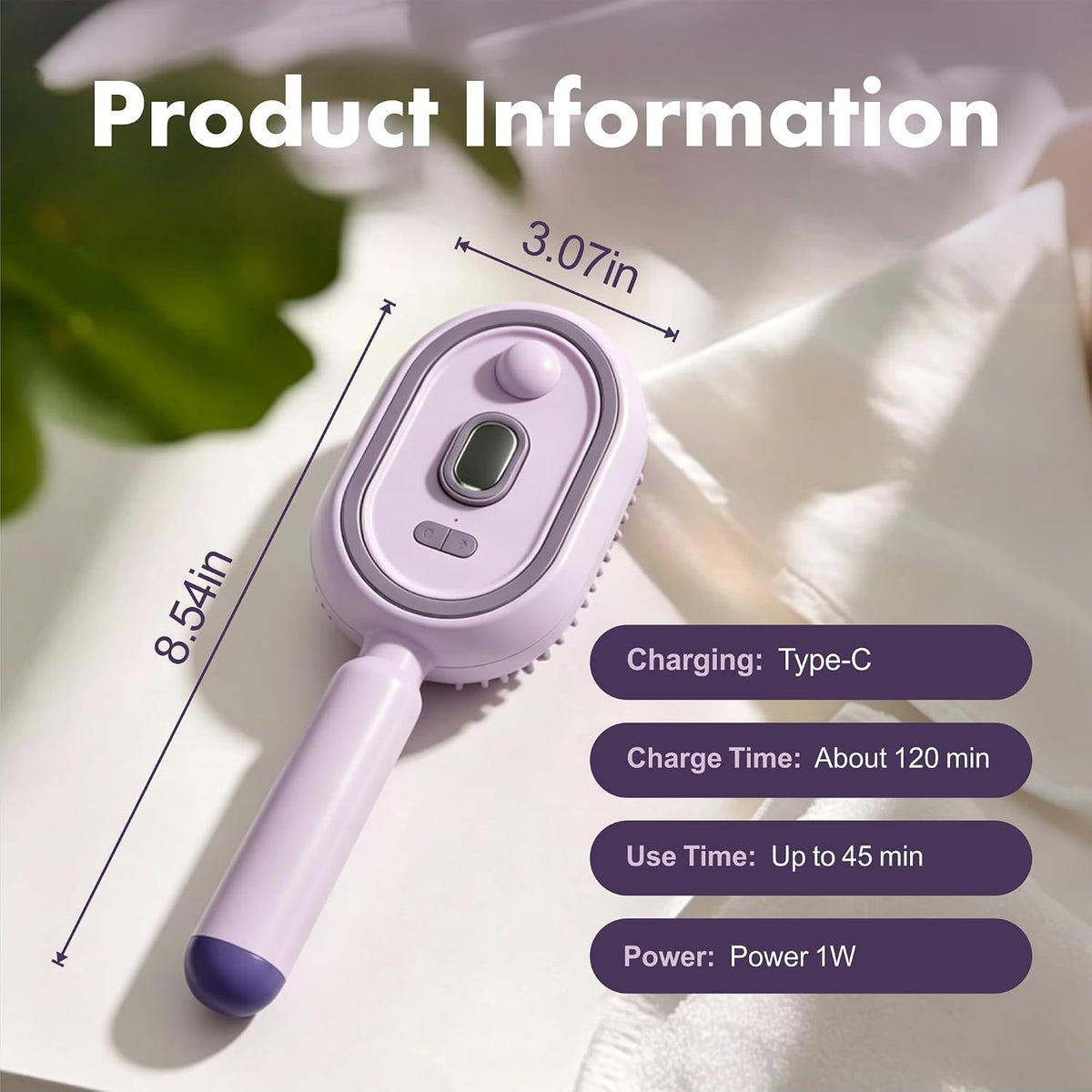 Nuvio™ HairSpa Sonic 3-in-1 Mist & Massage Hair Comb