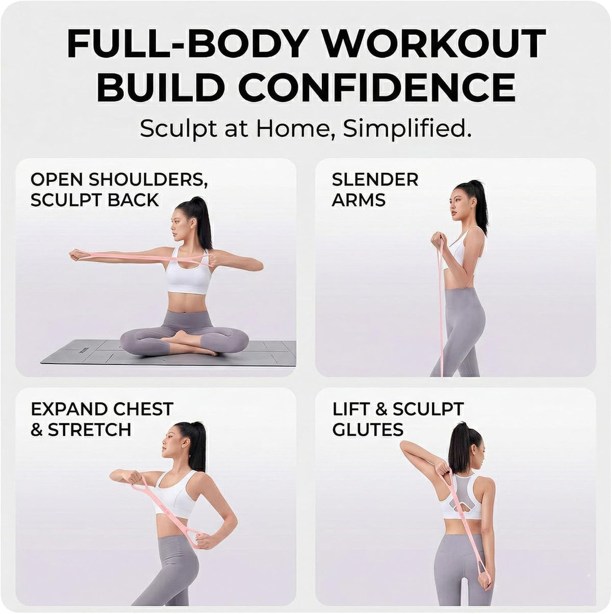 Chest, Shoulders & Upper Body — 4-in-1 Simple Home Exercise Guide